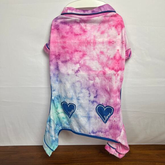 Large Dog Clothes Bundle Large 7 Outfits Harness Holiday Camo Tie-Dye Reebok Lot - Picture 4 of 16